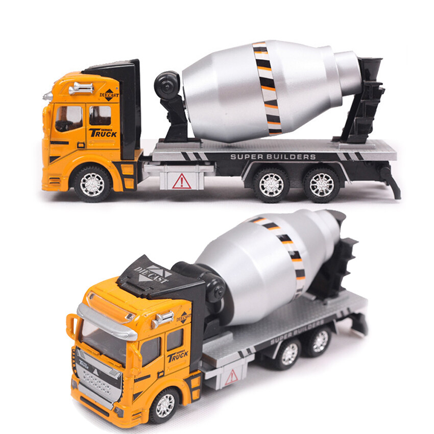 2016 Berkualitas Tinggi Pencampuran Beton Truk Model Mobil Paduan Logam & Plastik Mainan Mobil Mainan Anak