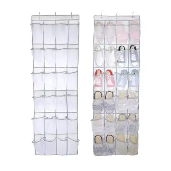 24 Pockets Transpa Door Hanging Bag Shoe Rack Hanger Non Woven Tidy Organizer Bedroom Hang Storage Bags 48 168 Cm