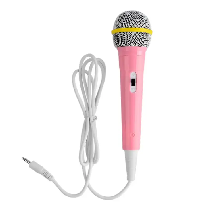 pink kids microphone