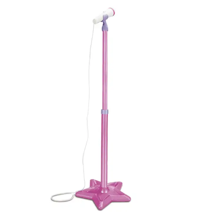 toy microphone with stand