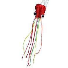 4M Cartoon Octopus Single Line Stunt /Software Power Children Outdoor Kite(Red)