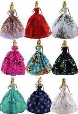 6 cái Thời Trang Handmade Quần Áo Đầm cho Búp Bê Barbie-quốc tế