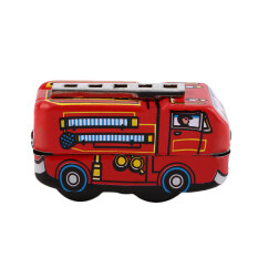 Allwin Retro Klasik Pemadam Kebakaran Truk Mesin Jam Angin Tin Toys