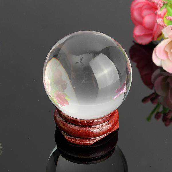 Asian Jarang QUARTZ Kristal Ajaib Healing Ball Sphere 20-60 Mm dengan Stand-Intl