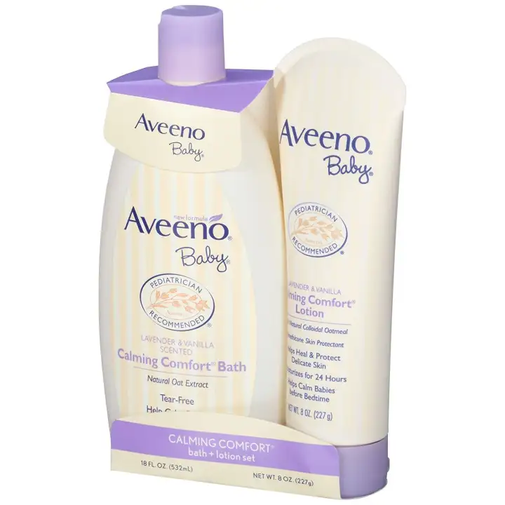 Iimono Aveeno Baby Calming Comfort Bath Lotion Set Baby Skin