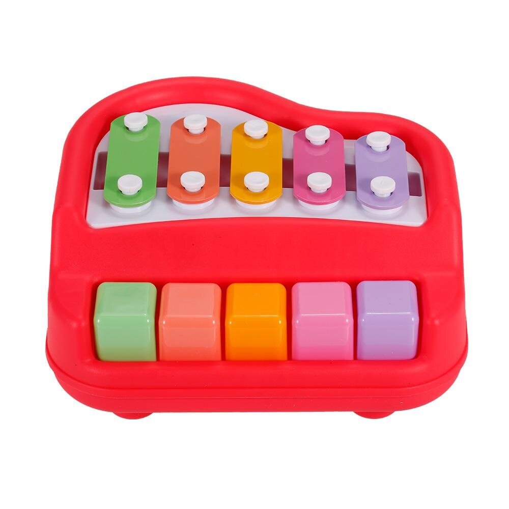 Baoli 2 Dalam 1 Mini Piano dan Xylophone Alat Musik Mainan Hadiah untuk Anak-anak-Internasional