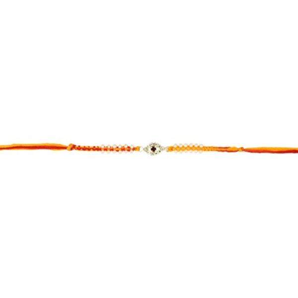Indah Kualitas Premium India Gelang Rakhi Benang dengan Berlian Buatan Batu-Intl