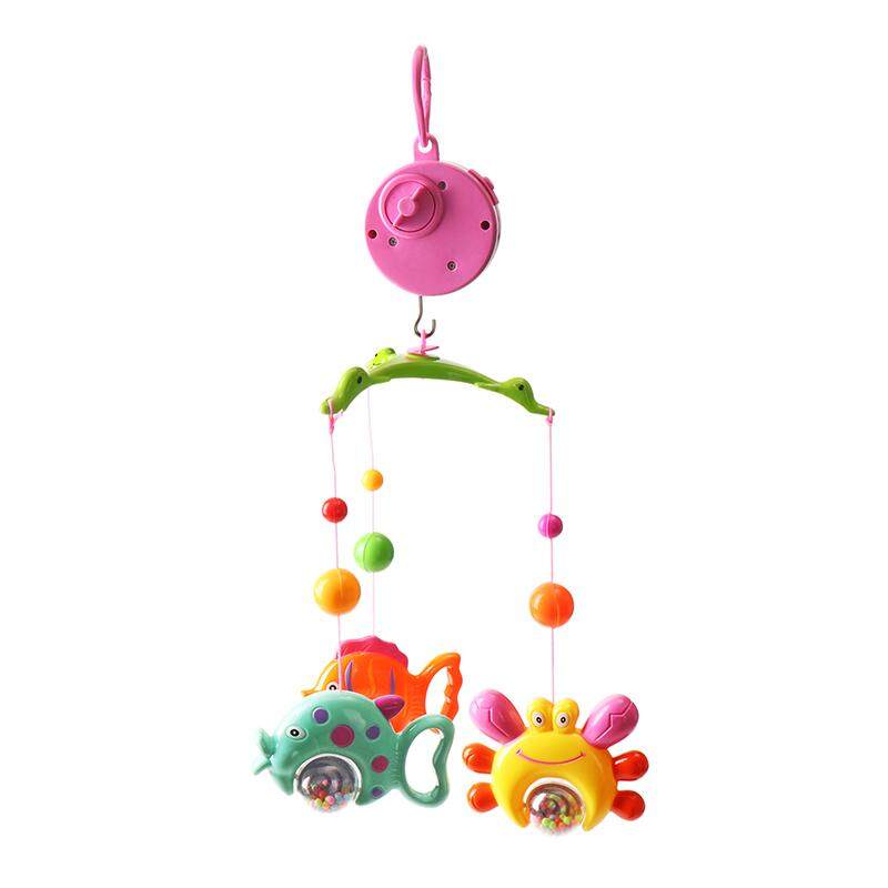 Tempat Tidur Bell Musik Mobile Biaya Tempat Bell Mainan Bayi Dreaming Bed Cincin Gantung Bel Putar Mainan Edukasi Kerincingan Mainan dengan Bracket-Intl