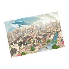 BolehDeals 1000 Pcs Wooden Puzzle Plywood Jigsaw Freehand Drawing City of Fantasy Kit