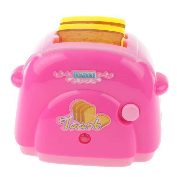 Bolehdeals Mesin Roti Pretend Mainkan Mainan Anak-anak Plastik Elektrik Lighting Breadmaker-Internasional