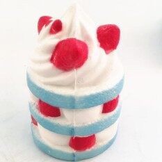 6x9cm Cake Squeeze Stress Toys Strawberry Cake Cream Super Slow 10 second Rising 1PCS Slow Rising Cream Scented Release Stress Toy,Pink