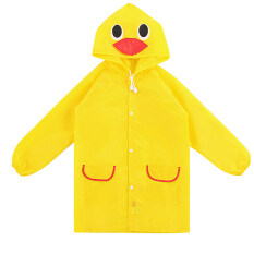 Children Kids Cartoon Animal Pattern Rain Coat Waterproof Raincoat Yellow Duck By Stoneky