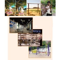 Meter Persegi Klasik Ayunan Kayu Kursi dengan Kuat Tali Ayun Tinggi Dapat Disesuaikan Ayunan untuk Indoor Outdoor