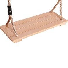 Klasik Ayunan Kayu Kursi dengan Kuat Tali Ayun Tinggi Dapat Disesuaikan Ayunan untuk Indoor Outdoor