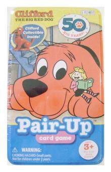 Clifford the Big Red Dog Pair-up Card Game with CollectibleClifford Figurine Included By Patch by Patch Products. Inc. - intl
