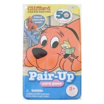 Clifford The Big Red Dog Pair-up Card Game dengan CollectibleCliffordFigurine Termasuk Oleh Patch Oleh Produk Patch. Inc.-Intl