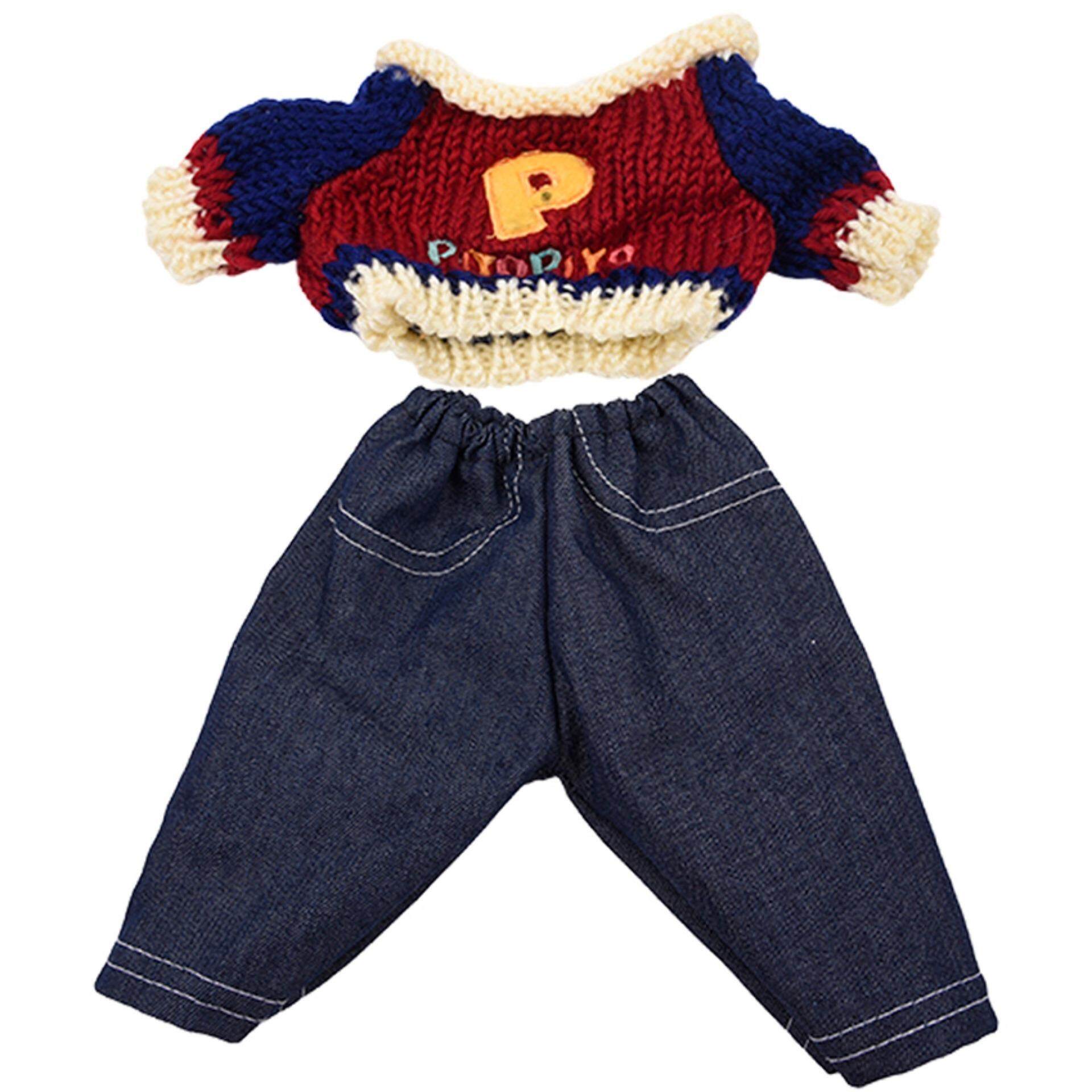 Cocotina Fashion Brown Sweater & Jeans Doll Suit For 18 Inch American Girl Doll Clothes - intl