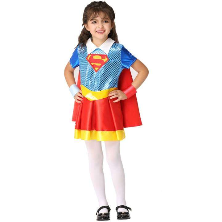 Costume Kids DC Superhero Girls Deluxe Supergirl Costume Size M