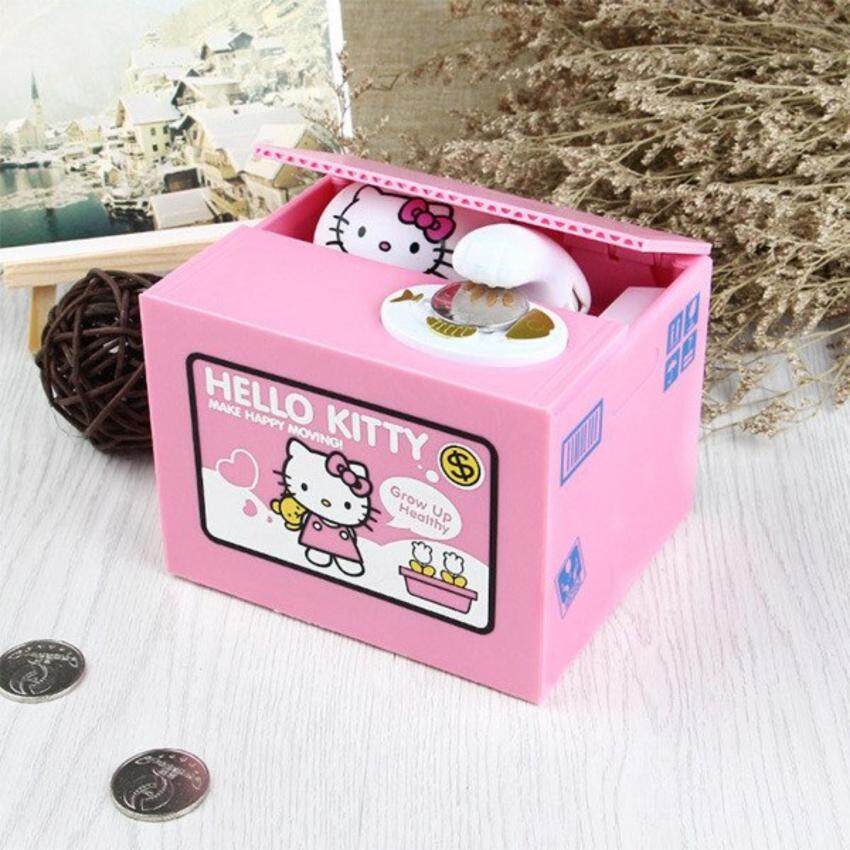 Hello Kitty Cute Steal Coin Music Bank Money Bank Saving Box Toy Gift