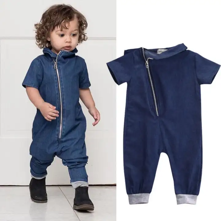 denim romper jumpsuit