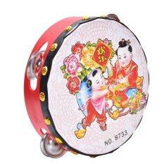 Drum Rattles Toy Kids Musical Educational Toys Chinese Traditional Hand Drums