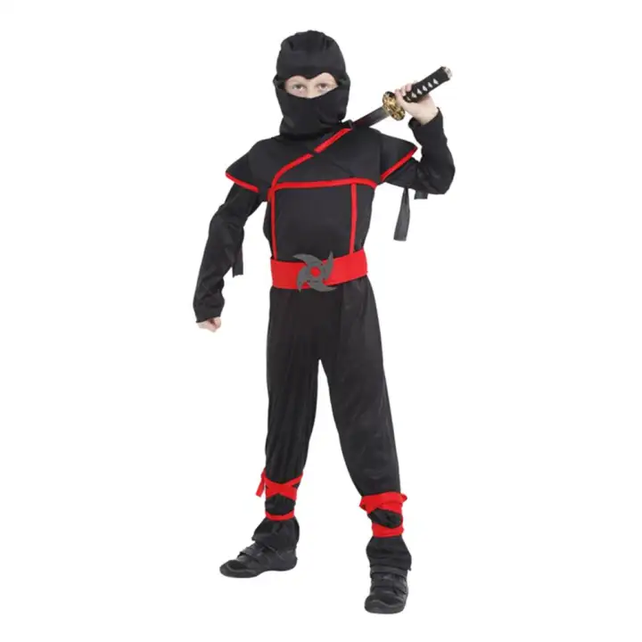 Eozy Halloween Kids Boys Stealth Ninja Costumes Halloween Party Children Assassin Cosplay Costume Stage Performance Apparel Size M Lazada