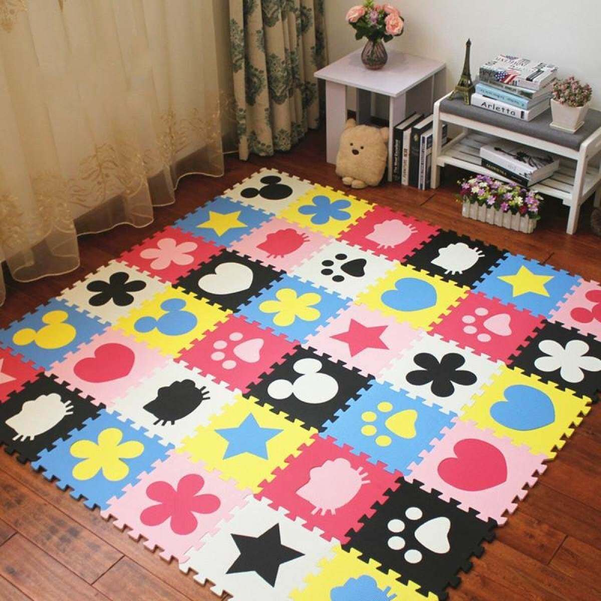 Foam Play Mats 20 Tiles Kids Playmat Non Toxic Interlocking Details Of Foam Play Mats 20 Tiles Kids Playmat Non Toxic Interlocking Floor Children Baby Room Soft Eva Thick Color Flooring Square