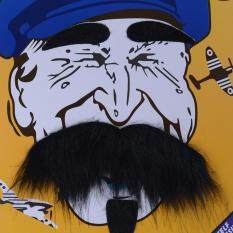Funny Costume Party Halloween Beard Facial Hair Disguise Black Mustache Party Decoration Black - Intl By Flying Cloud