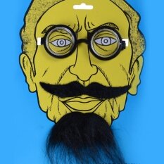 Funny Costume Party Halloween Beard Facial Hair Disguise Black Mustache Party Decoration Glasses - Intl By Flying Cloud