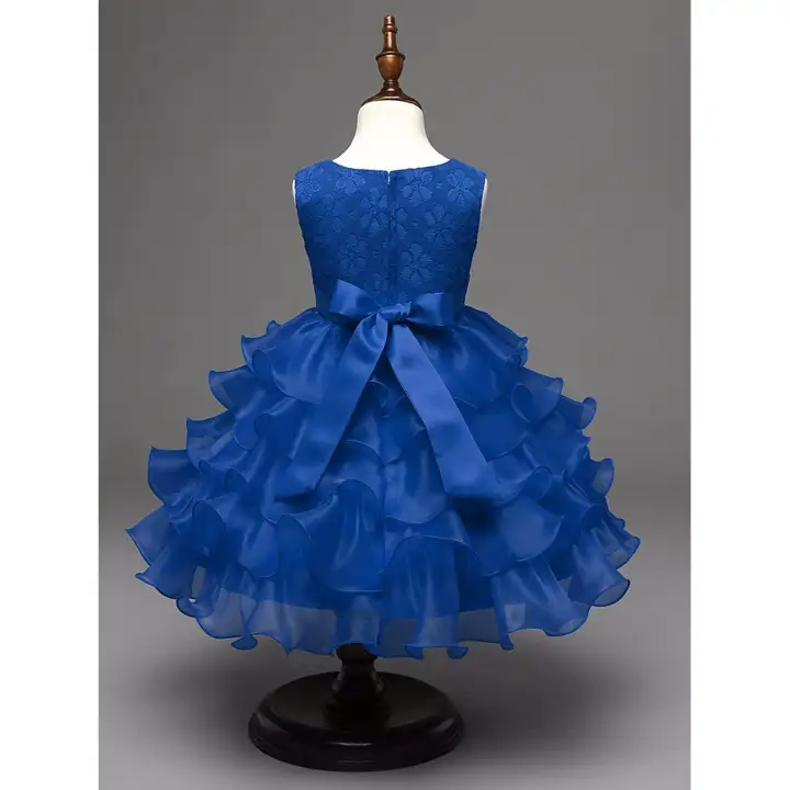 Girl Dress Kids Ruffles Lace Party Wedding Dresses Princess
