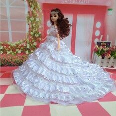 Cantik Multi-Lapisan Berpayet Pengantin Gaun Pernikahan Baju Pesta Gaun Putri untuk 12