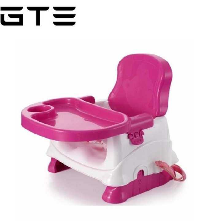 GTE Baby Booster Seat / Portable Baby Dining Chair and Table - Maroon - Fulfilled by GTE SHOP