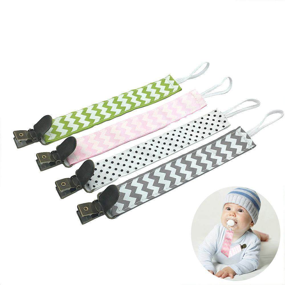 Hazyasm Bayi Dot Klip, 4 Pack Pemegang Dot Desain Moderen Kualitas Premium Teething Lingkaran Penahan untuk Anak Laki-laki/Perempuan-Internasional