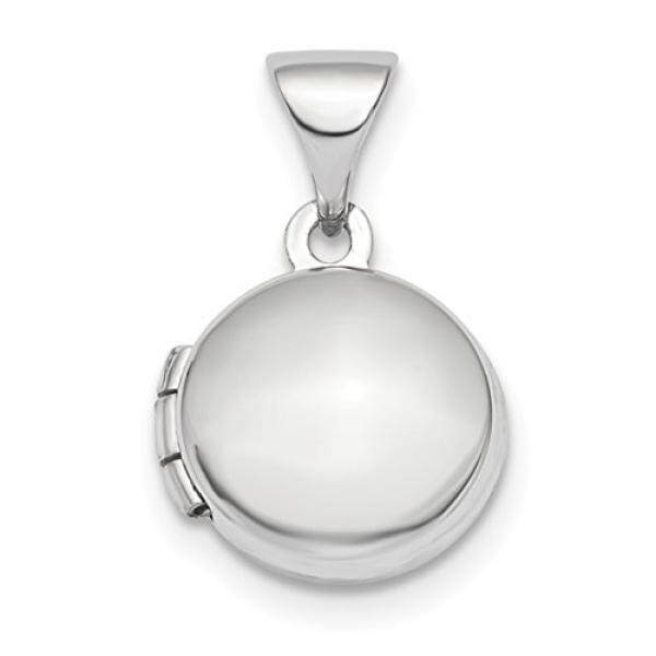 Es Karat 14 K Emas Putih Kubah 10 Mm Bulat Liontin dengan Foto Pesona Kalung Rantai dengan Liontin Yang Memegang Gambar Oval Hadiah Perhiasan Bagus Hari Valentine set untuk Wanita Hati-Internasional