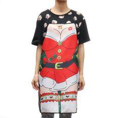 Merry Christmas Kitchen Cooking Apron Novelty Family Suits Xmas Party Fun Gifts C-Girl