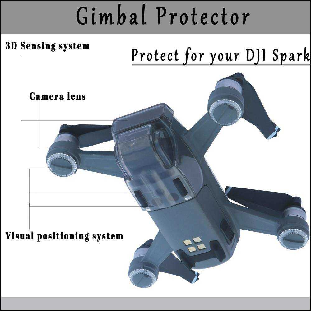 Huremwp Sensor Baru Kamera Gimbal Pelindung Penahan Kunci untuk DJI Menutupi Hood Spark Drone