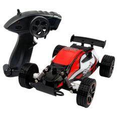 niceEshop Racing Car,CR 2.4 GHz 1:20 Remote Control Racing Buggy Car Crazy Speed RC Off Road Truck With 4 Wheel Shock Absorbers Aggressive Drifting/Stunts Car RTR Red