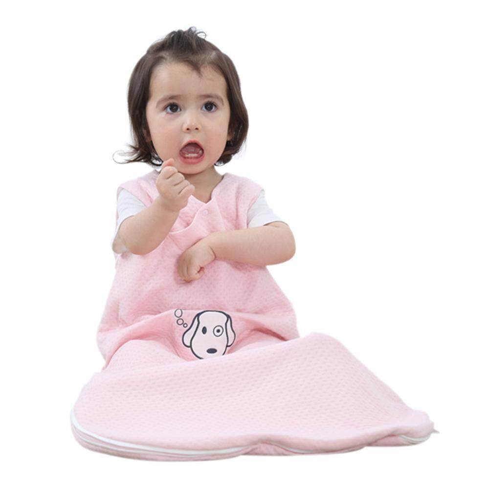 Ouhofus Bayi Sleeping Tas Wearable Selimut 100% Katun Sleepsack Di Musim Panas, Bayi Merah Muda, M.-Internasional