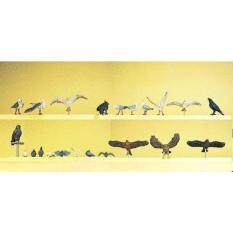 PREISER 10169 PIGEONS CROWS & BIRDS OF PREY HO SCALE MODEL TRAIN FIGURES PR10169 by Preiser