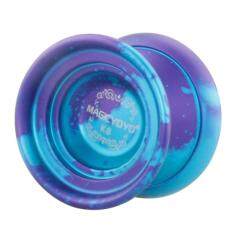 Professional Magic Yo Yo Ball Aluminum Alloy Bundle Ball with String as Christmas Gift for Children Color:K8 Blue purple Diameter:59.51mm