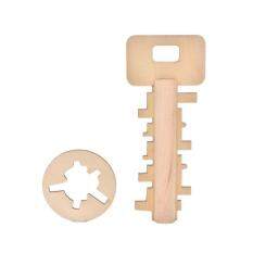 Sam Child Kids Key Unlock Puzzle Intelligence Educational Toyspre-School Wooden Toy