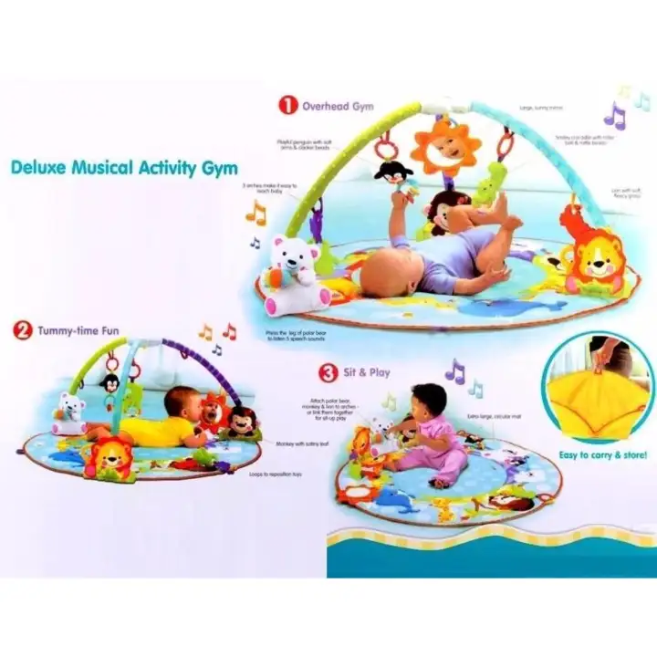 deluxe musical activity gym