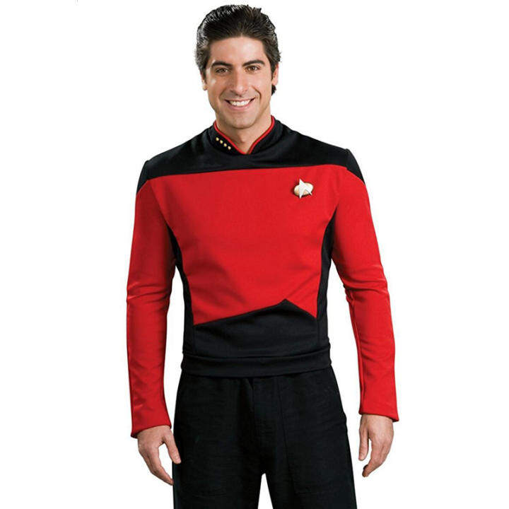 Star Trek TNG Star Trek of next Generation Shirt Uniform Halloween M·PARTY Men's Cosplay Costumes
