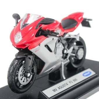 Welly 1:18 Die-Melemparkan MV Agusta F3 800 Sepeda Motor Merah Warna Modelcollection-Internasional