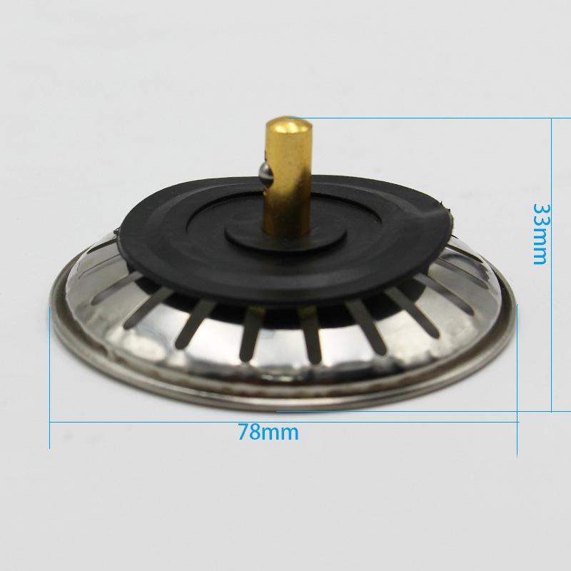 Bồn Rửa Lọc, Nút Thoát Nước Bộ Xử Lý Rác Bằng Inox Bẫy Sàn Chống Côn Trùng Chống Gián Thoát Nước Sàn Cao Su Stopper, Phòng Tắm