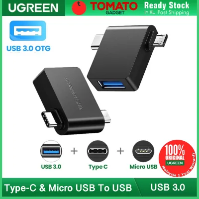 UGREEN OTG Adapter Type C to USB 3.0 & Micro USB to USB 3.0 (2 in1 OTG Adapter Converter)