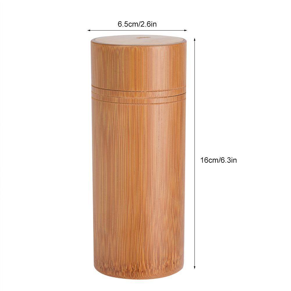 Portable Bamboo Tea Jar Storage Holder Container Box
