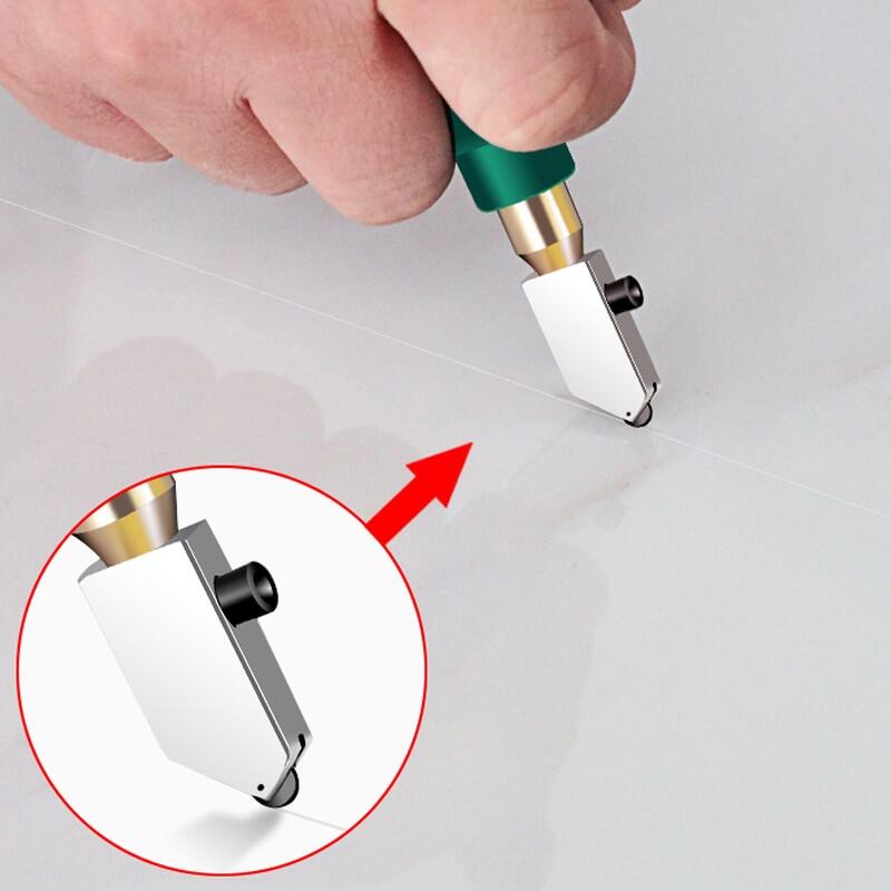 Ashowner High-Strength Glass Cutter Tile Handheld Multi-Function Portable Opener Home Tile Thick Glass Cutter Diamond Cutting Hand Tools