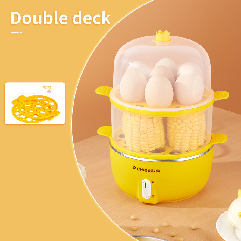 XiaoZhubangchu Multifunctional egg cooker automatic power off small 1 person steamed egg home steamed egg machine gift
