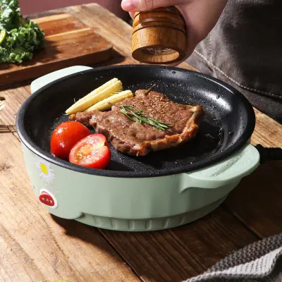 STARK Frying Omelette Multifunctional Mini Non-stick Pan Barbecue Barbecue Steak Cooking Integrated Electric Baking Pan Household Dormitory